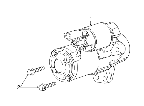 2019 GMC Savana 2500 Starter Diagram 1 - Thumbnail