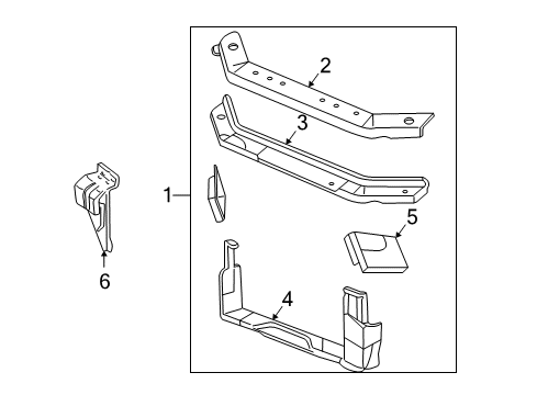 2001 Buick Century Radiator Support Diagram