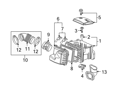 2007 Chevy Uplander Air Intake Diagram