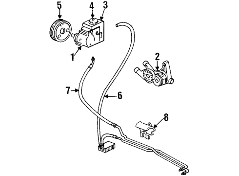 1997 Buick LeSabre Belts & Pulleys Diagram