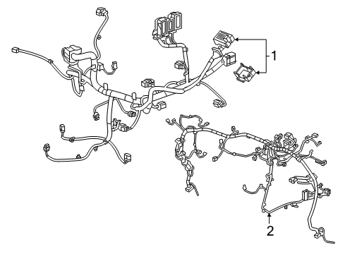 2023 Chevy Bolt EV HARNESS ASM-FWD LP WRG Diagram for 42805880