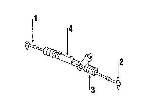 1989 Buick Electra P/S Pump & Hoses, Steering Gear & Linkage Diagram 4 - Thumbnail