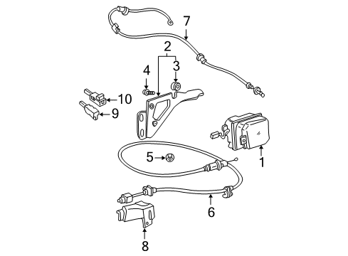 2001 Buick LeSabre Switch Asm,Cruise Control Set/Resume (Neutral) *Neutral Diagram for 12451250