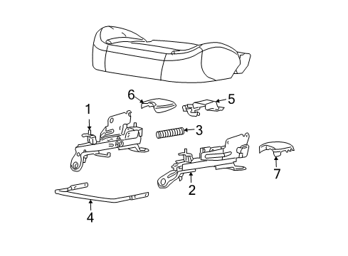 2005 GMC Canyon Tracks & Components Diagram 1 - Thumbnail