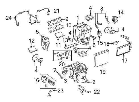 2013 Cadillac CTS HVAC Case Diagram 3 - Thumbnail