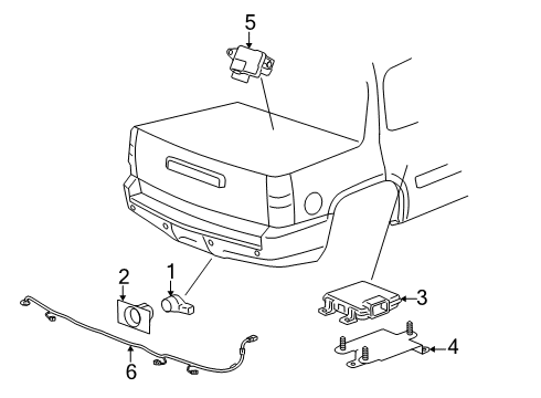 2007 Chevy Avalanche Parking Aid Diagram 2 - Thumbnail