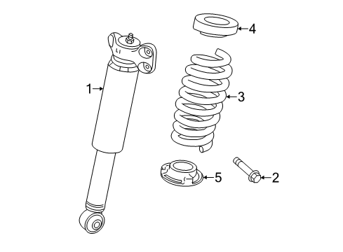 2015 Cadillac ATS Shocks & Components - Rear Diagram 1 - Thumbnail