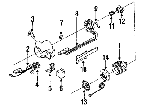 1991 Oldsmobile Custom Cruiser Ignition Lock, Electrical Diagram 2 - Thumbnail