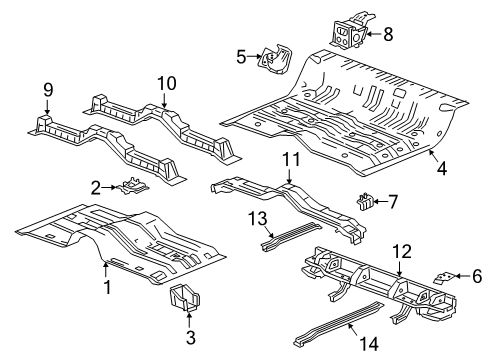 2022 Chevy Silverado 1500 Floor Diagram 1 - Thumbnail