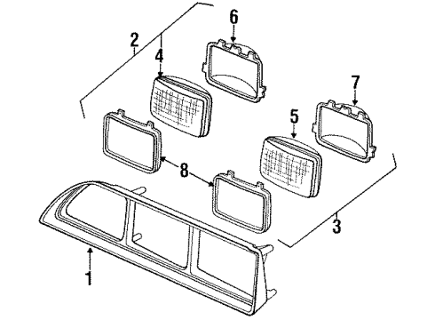 1988 Pontiac Sunbird Headlamps Diagram