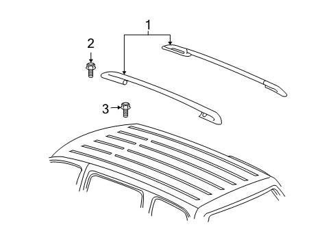 2006 Chevy Uplander Luggage Carrier Diagram 4 - Thumbnail