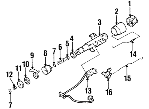 1997 Cadillac Seville Ignition Lock, Electrical Diagram 2 - Thumbnail