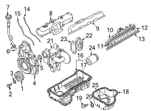 2013 GMC Savana 3500 Element Assembly, Air Cleaner Diagram for 20815924