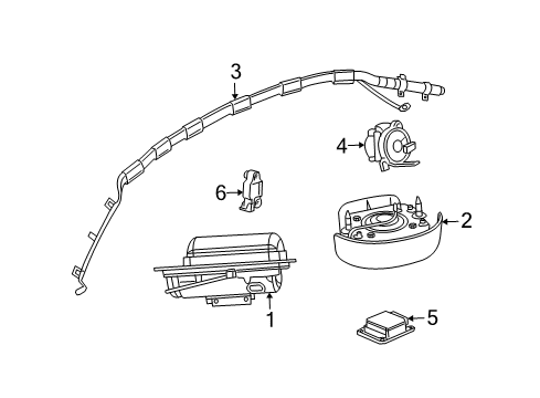 2007 Saturn Ion Air Bag Components Diagram