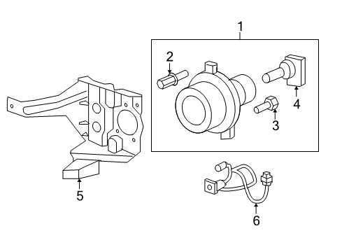 2007 Saturn Outlook Bulbs Diagram 1 - Thumbnail