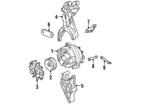 1993 Buick Skylark Belts & Pulleys, Maintenance Diagram 3 - Thumbnail