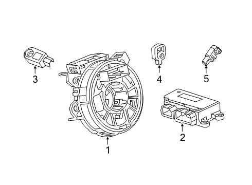 2020 Chevy Silverado 1500 Air Bag Components Diagram 2 - Thumbnail