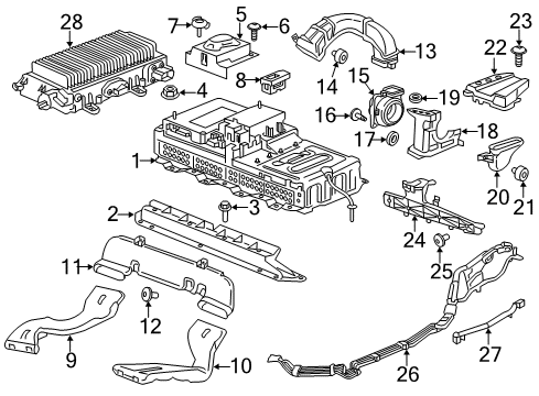 2018 Chevy Malibu Cable Assembly, Bat Pos & Neg (300 V) Diagram for 84400787