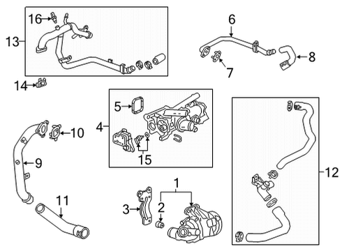 2023 Cadillac XT6 Water Pump Diagram 1 - Thumbnail