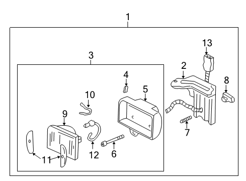 1995 GMC Jimmy Bulbs Diagram 1 - Thumbnail