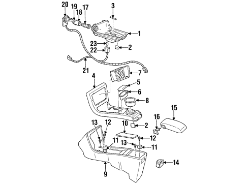 1996 Chevy Monte Carlo Console Diagram