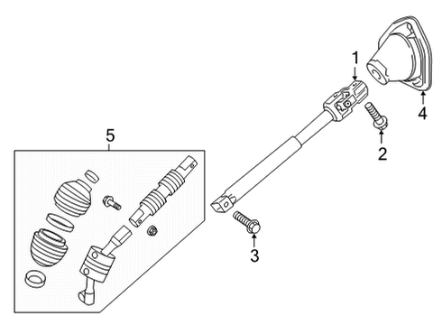 2022 Cadillac Escalade Lower Steering Column Diagram