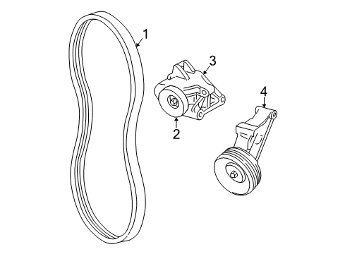 2002 Pontiac Sunfire Belts & Pulleys, Maintenance Diagram 2 - Thumbnail