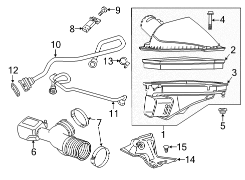 2016 Cadillac CTS Air Intake Diagram 2 - Thumbnail