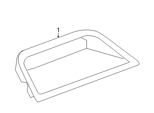 2007 Saturn Aura Lamp Assembly, High Mount Stop *Ebony Diagram for 15800444