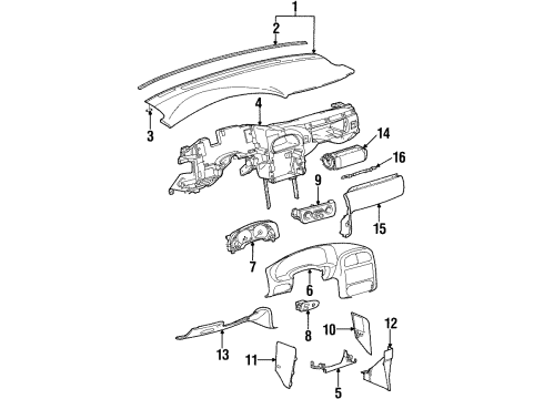 2001 Saturn SC2 Switches Diagram