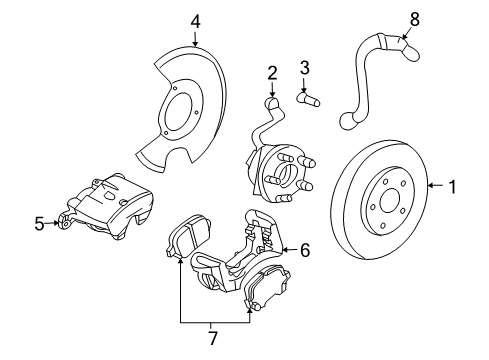 2005 Chevy Malibu Front Brakes Diagram