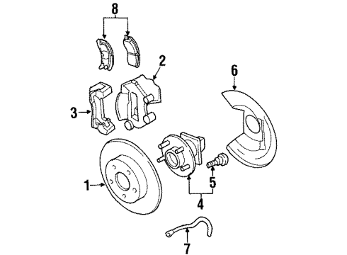 2002 Oldsmobile Aurora Rear Brakes Diagram