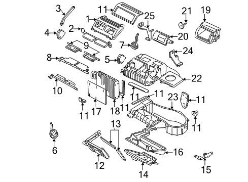 2003 Chevy Impala A/C & Heater Control Units Diagram 1 - Thumbnail