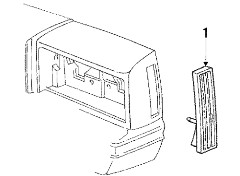 1986 Pontiac Bonneville Front Lamps - Side Marker Lamps Diagram