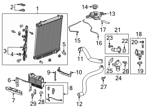 2017 Chevy Colorado Radiator & Components Diagram 3 - Thumbnail