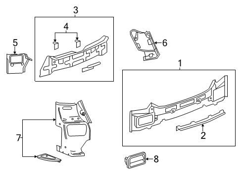 2015 Chevy Captiva Sport Rear Body Diagram