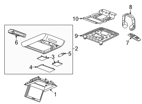 2011 Chevy Traverse Entertainment System Components Diagram 2 - Thumbnail