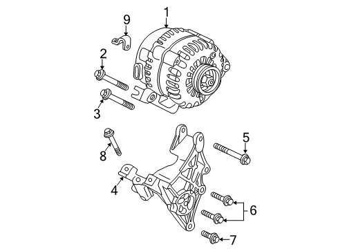 2004 Chevy Impala Alternator Diagram 1 - Thumbnail