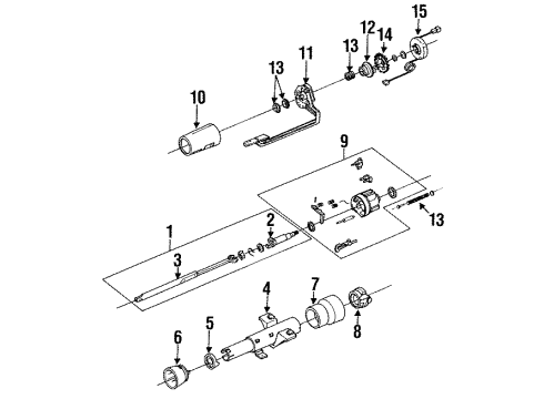 1990 Cadillac Seville Switch Asm Diagram for 1646920