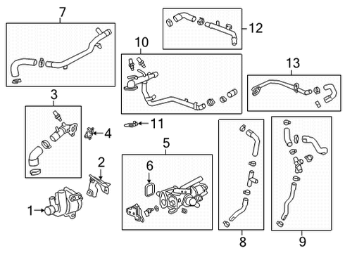 2024 Cadillac CT4 Pipe Assembly, Eng Cool Air Bl Diagram for 55503531