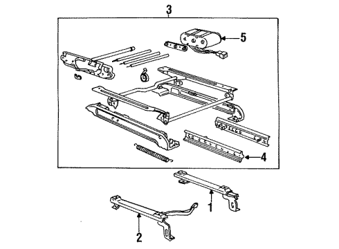 1992 Chevy Corvette Switch Asm,Seat Bolster Control Diagram for 12510959