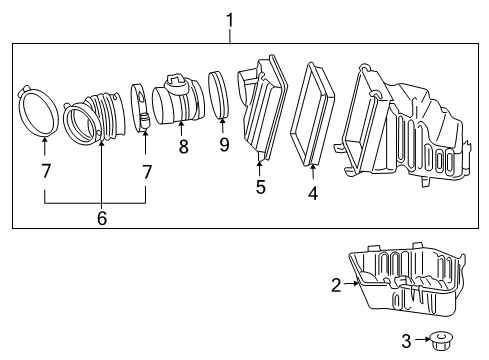 2008 Chevy Impala Air Intake Diagram 2 - Thumbnail