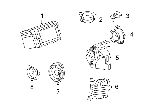 2012 Chevy Traverse Radio Assembly, Receiver & Nav Eccn=7A994 Diagram for 22776898