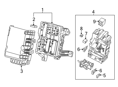 2018 GMC Sierra 2500 HD Fuse & Relay Diagram 2 - Thumbnail