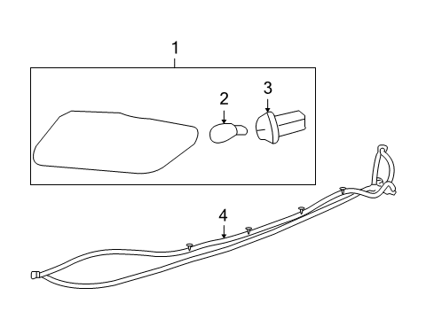 2009 Saturn Vue Rear Lamps - Side Marker Lamps Diagram 1 - Thumbnail