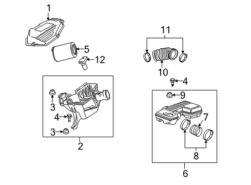 2006 Hummer H3 Sensor,Heated Oxygen(Position 2) Diagram for 12596740