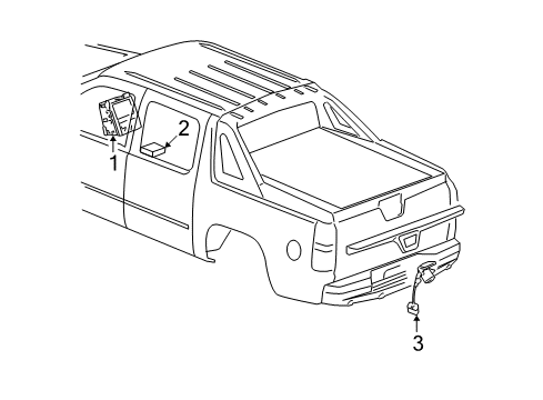 2007 Chevy Avalanche Parking Aid Diagram 1 - Thumbnail