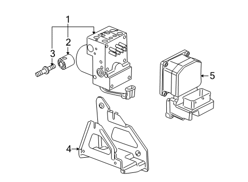 2006 Buick Terraza ABS Components Diagram