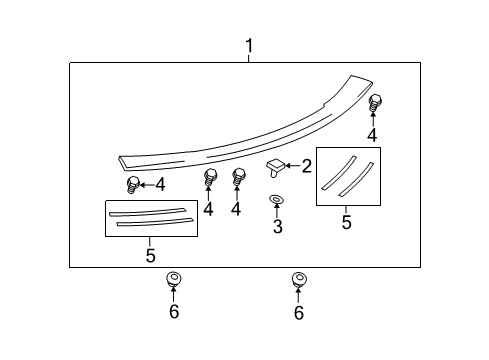 2012 Chevy Camaro Rear Spoiler Diagram 6 - Thumbnail