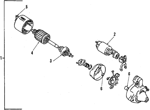 1986 Chevy Sprint Drive,Starter Diagram for 96051972